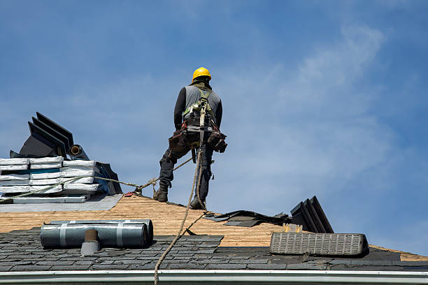 Professional Roofing technician working in Albion, IL